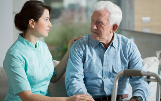 senior man with dementia