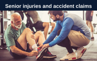 senior citizen injured from accident