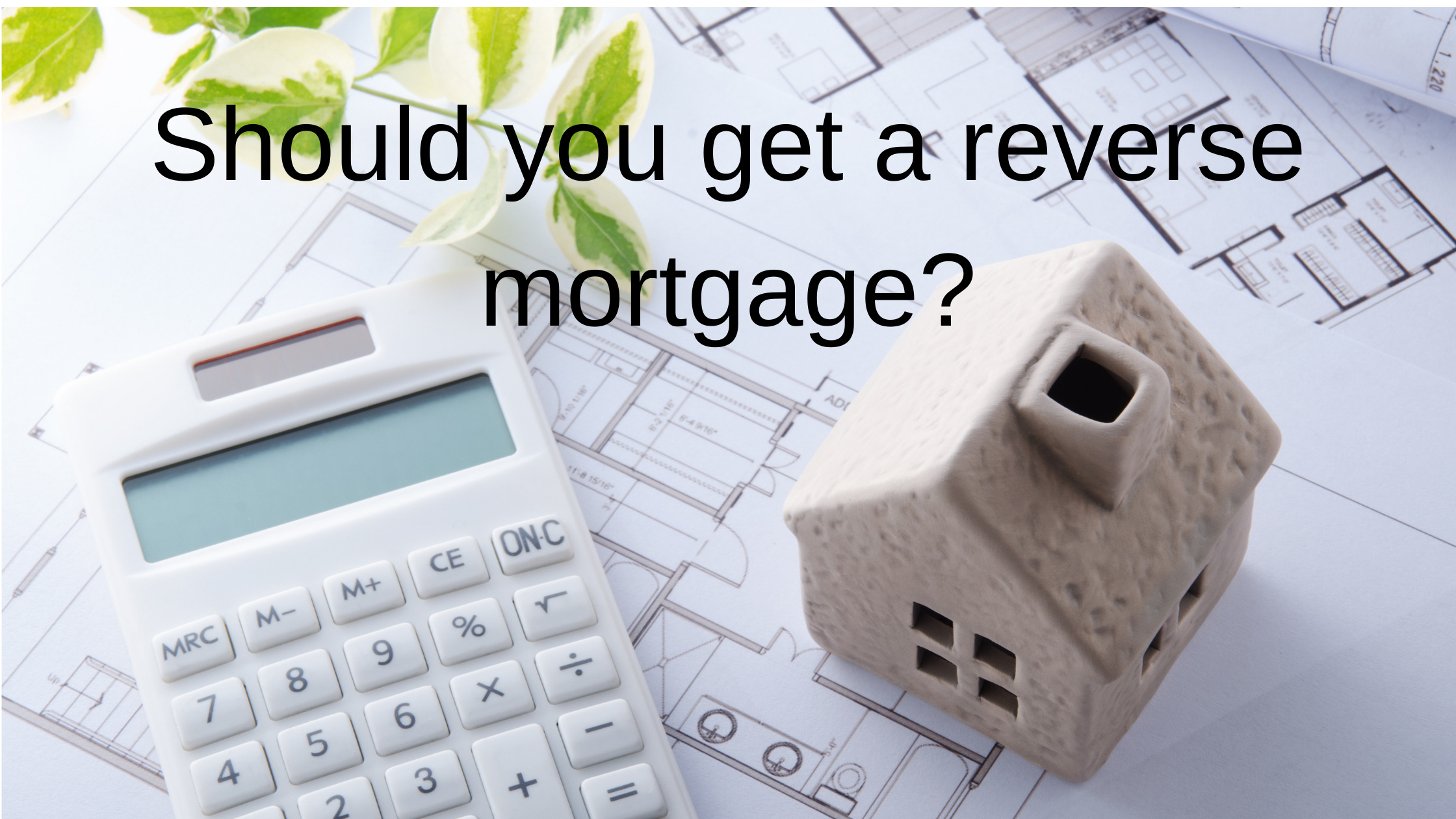 should you get a reverse mortgage