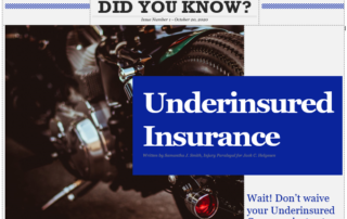 don't waive insurance coverage for uninsured drivers
