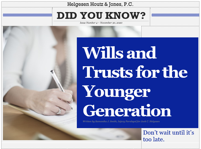 wills and trusts for younger people