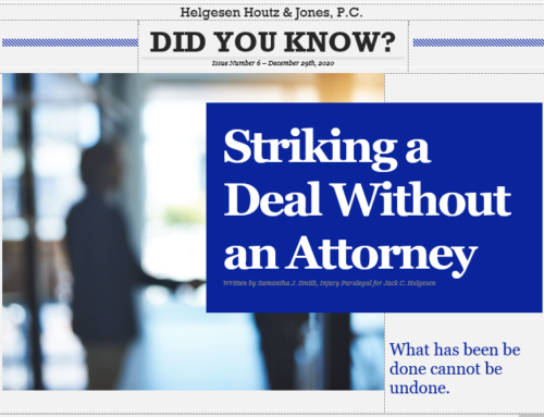 Striking a deal without an attorney