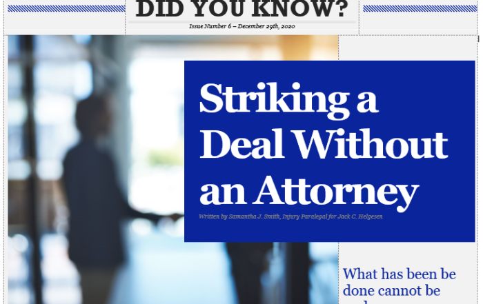making a deal without lawyer