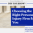 how to choose the right personal injury law firm for you